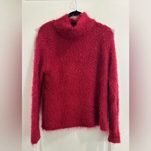 Cozy Casual S/M Red Turtleneck Sweater